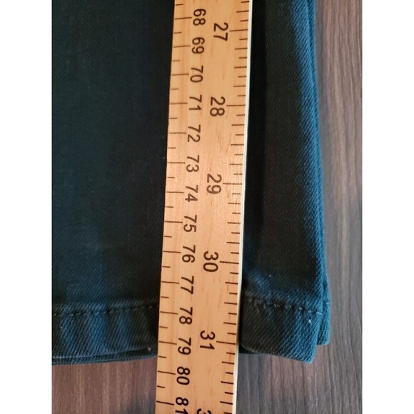 Levi's 505 Straight Leg Womens Jeans Dark Teal Green Size 8 Mid Rise - Picture 10 of 11